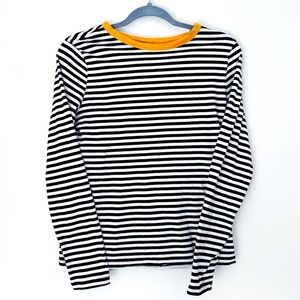 H&M Divided Black & White Striped Top